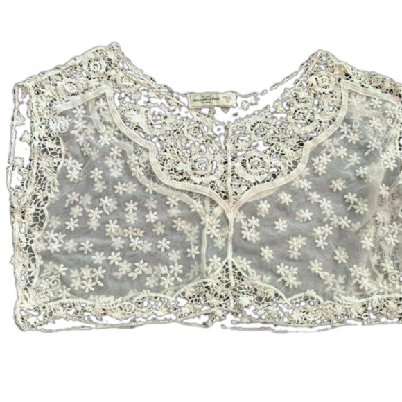 Abercrombie & Fitch women’s Crochet Crop Top - Picture 1 of 6